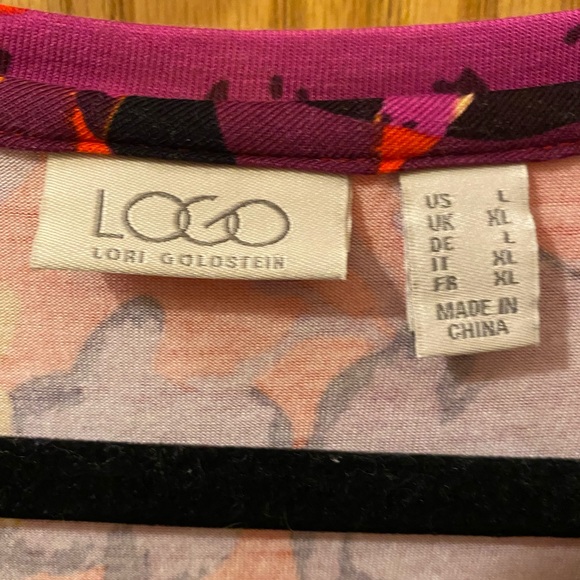 Lori Goldstein LOGO EUC Large Long sleeved top. - Picture 3 of 5